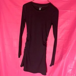 Rue21 Long-sleeve Black Dress with Side Ties